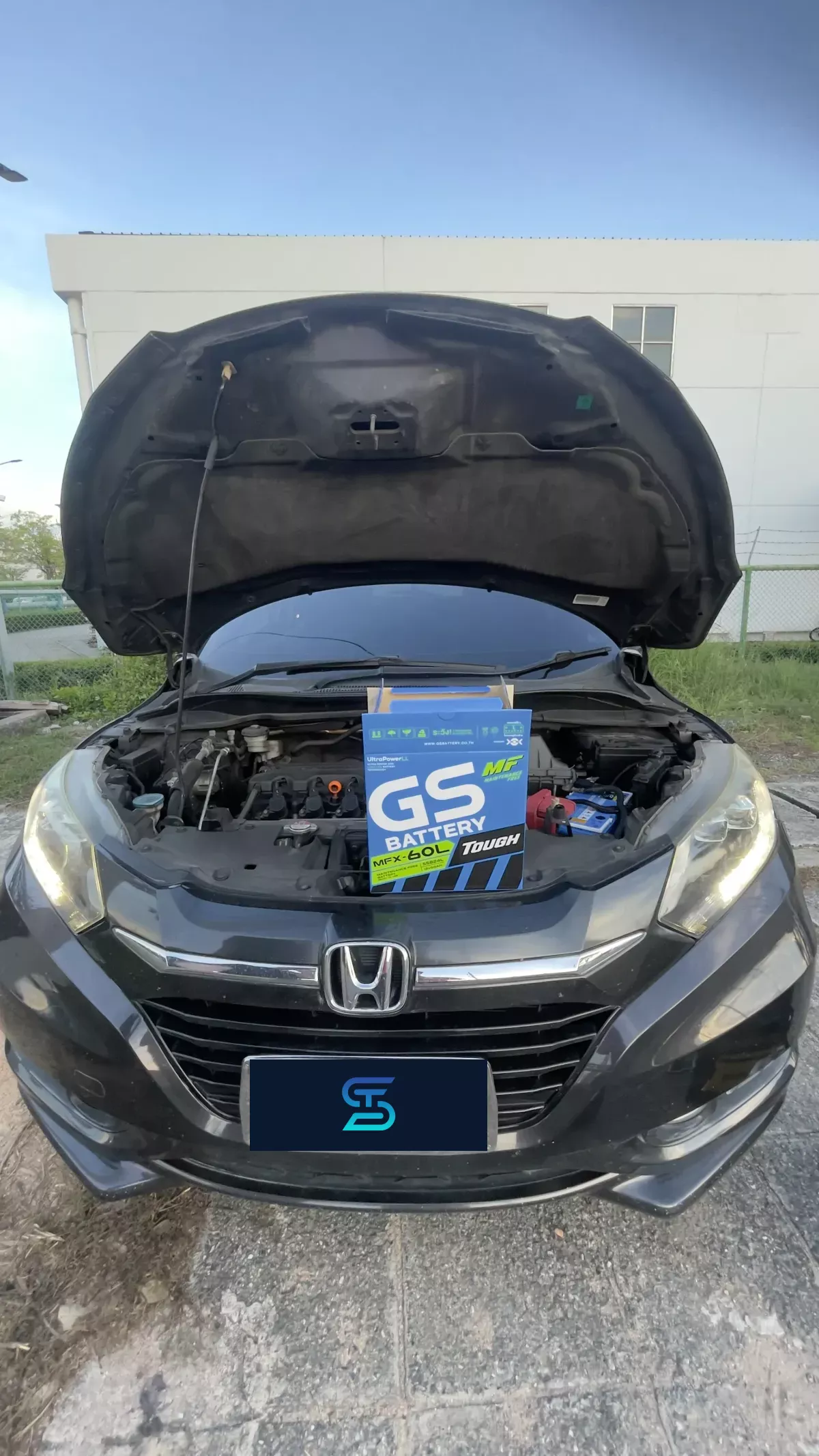 ติดตั้งแบตเตอรี่ GS MFX60L รถ HONDA HR-V 1.8 ที่ แหลมฉบัง โดย เอส.ที.แบตเตอรี่ ศรีราชา ชลบุรี