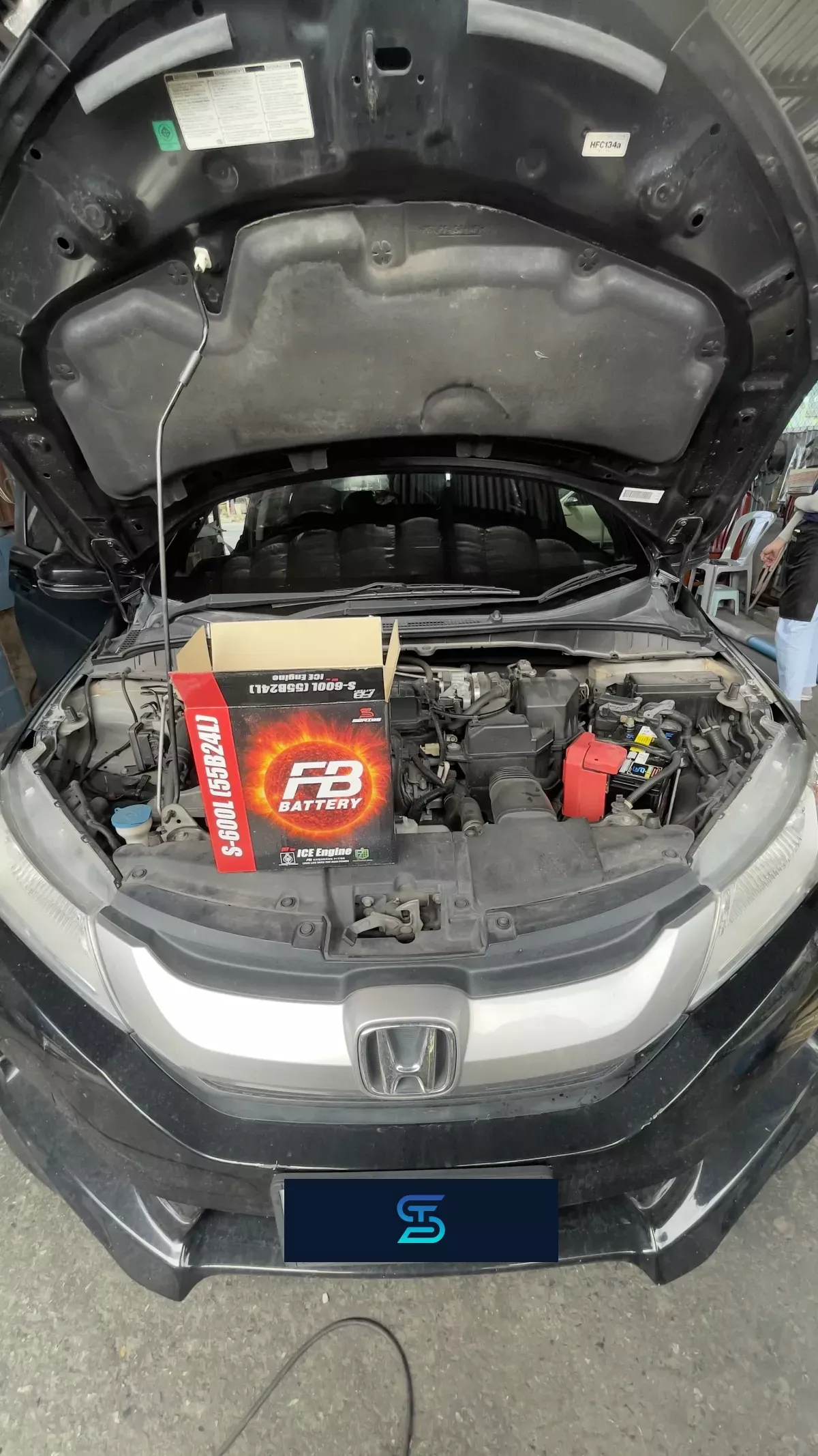 ติดตั้งแบตเตอรี่ FB S600L รถ HONDA City 1.5 ที่ ศรีราชา โดย เอส.ที.แบตเตอรี่ ศรีราชา ชลบุรี