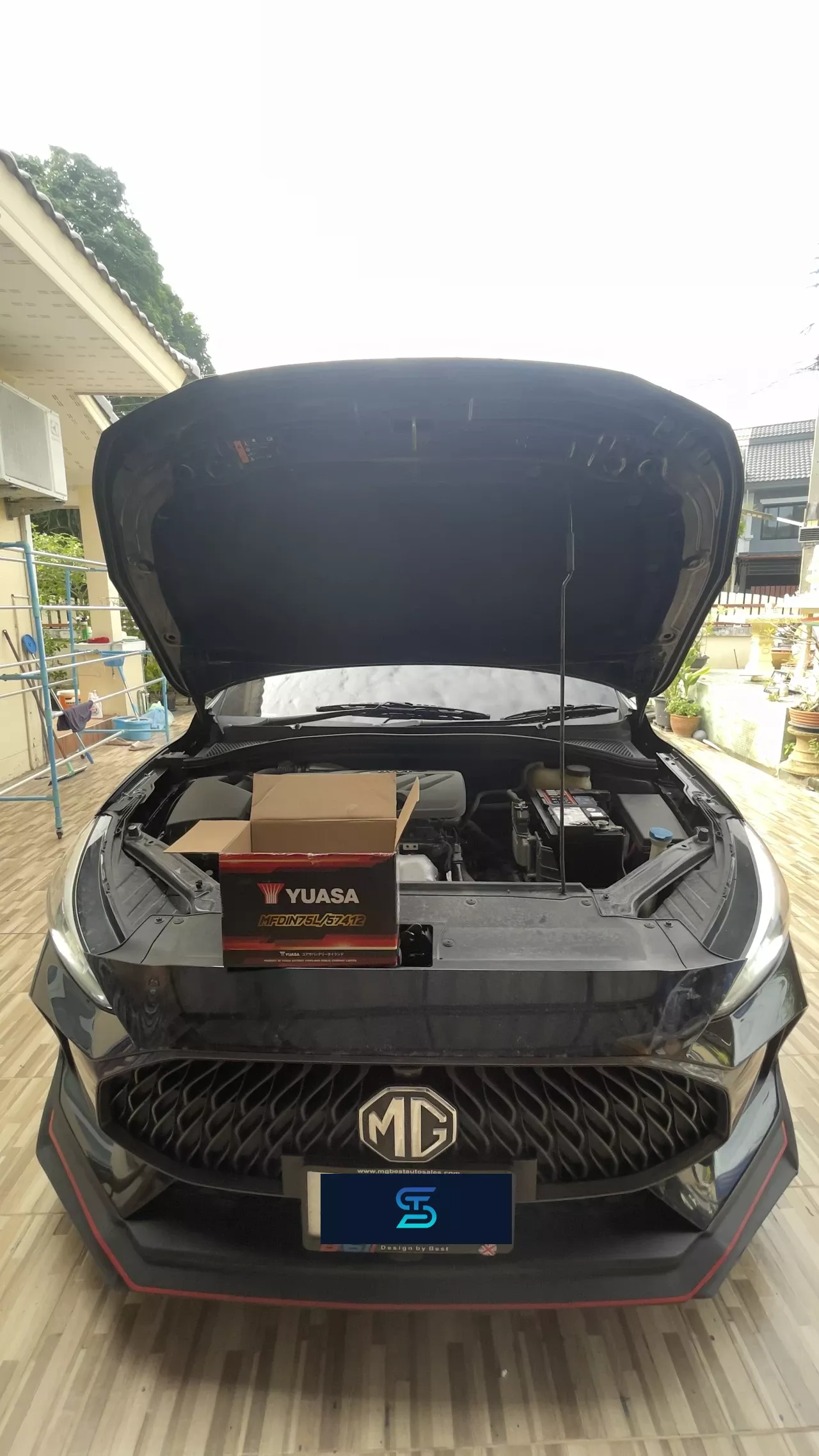ติดตั้งแบตเตอรี่ YUASA 57412 DIN75 LN3 MG MG5 1.5 (ปี 2015 - 2021) [โฉมแรก - หลังคาซันรูฟ] (2015-2021) หมู่บ้านมณีแก้ว เลี่ยงหนองมน บางแสน เอส.ที.แบตเตอรี่ ศรีราชา ชลบุรี