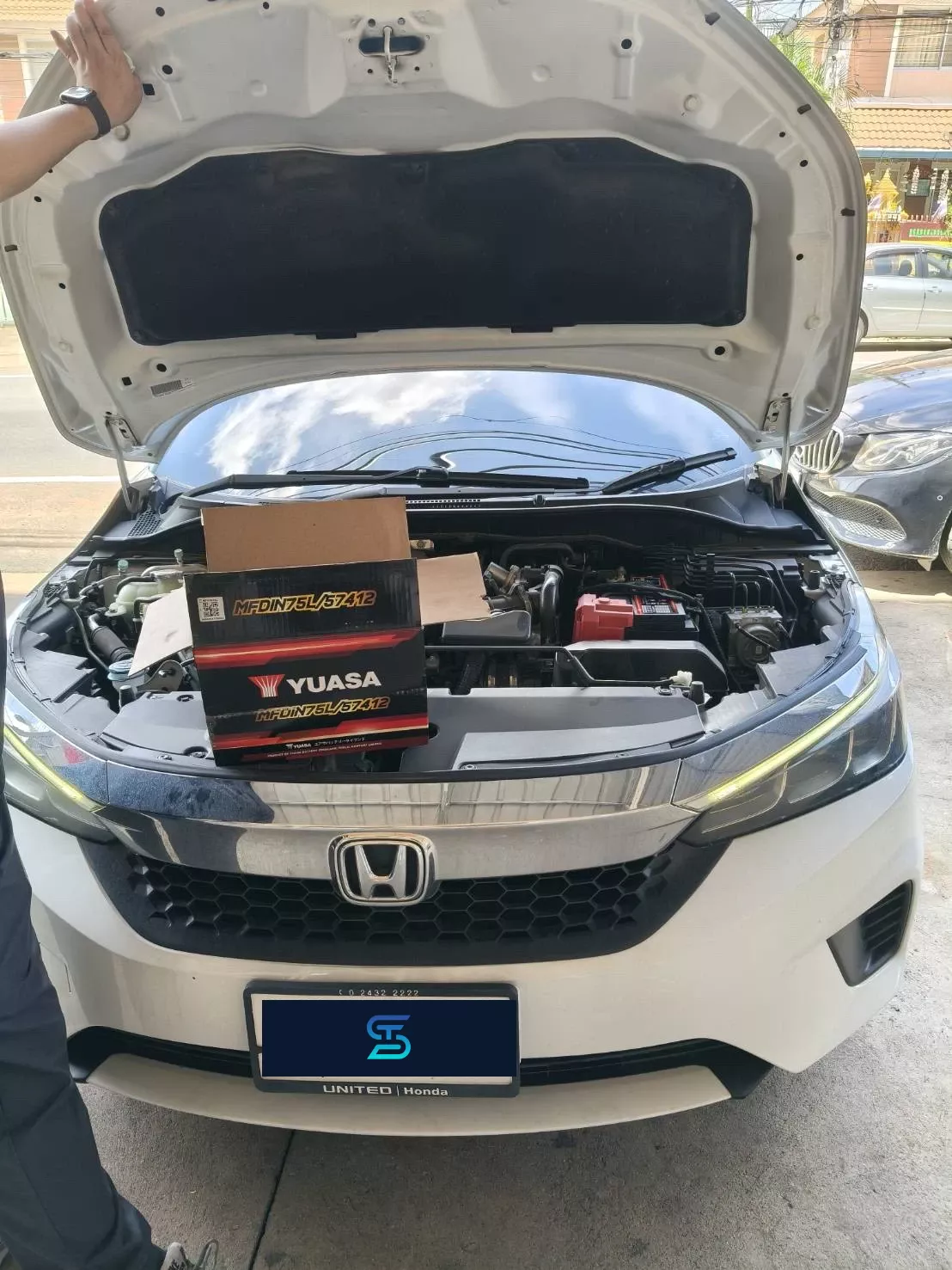 ติดตั้งแบตเตอรี่ YUASA 57412 DIN75 LN3 HONDA City 1.0 Turbo S / V / SV / RS (ปี 2020 - 2026) [รุ่นย่อย] (2020-2026) เอสทีแบตเตอรี่ เอส.ที.แบตเตอรี่ ศรีราชา ชลบุรี