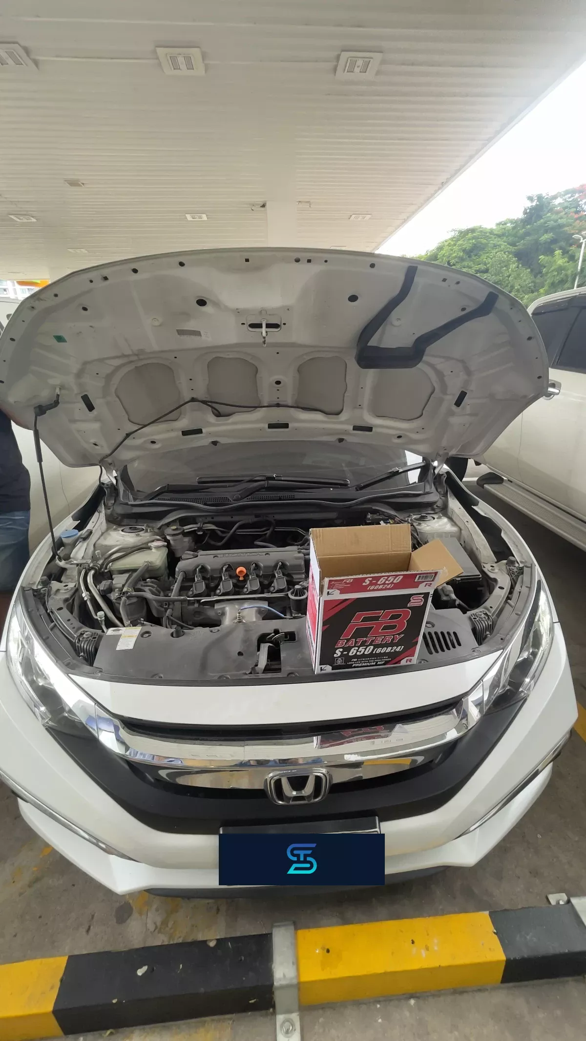 ติดตั้งแบตเตอรี่ FB S650L รถ HONDA Civic FE 1.5 Turbo / e:HEV (ปี 2021 - 2026) ที่ ศรีราชา โดย เอส.ที.แบตเตอรี่ ศรีราชา ชลบุรี